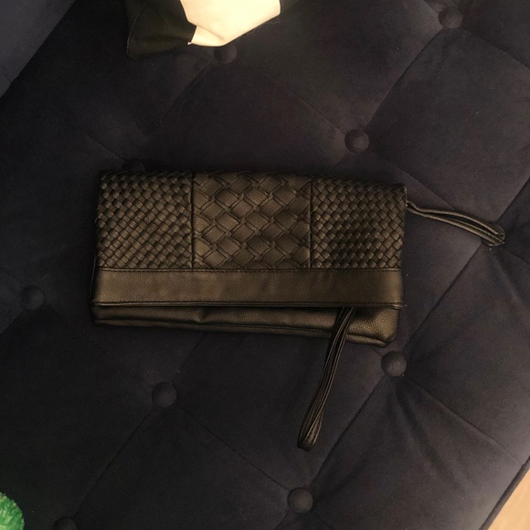 Faux leather beaded wristlet/clutch - Picture 1 of 7